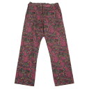 コムデギャルソン オムプリュスCOMME des GARCONS HOMME PLUS サイケプリントウールパンツ スモーキピンクグリーン他M【中古】