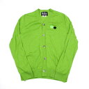 ザ ビートルズ コムデギャルソンTHE BEATLES COMME des GARCONS アップルパッチカーディガン 黄緑M【中古】