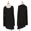 ローブドシャンブル コムデギャルソンrobe de chambre COMME des GACONS 切替デザインアシンメトリーニット 黒M位【中古】