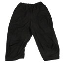 コムコム コムデギャルソンCOMME des GARCONS ポリ製品染め切替パンツ 黒S【中古】