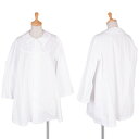 コムコム コムデギャルソンCOMME des GARCONS コットン切替Aラインブラウス 白M【中古】