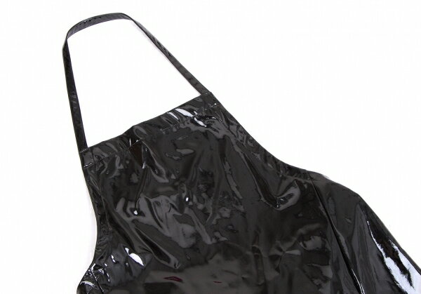 【SALE】ブラック コムデギャルソンBLACK COMME des GARCONS フェイクエナメルエプロンワンピース 黒L【中古】 【レディース】