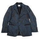 アルマーニ コレッツォーニ ARMANI COLLEZIONI パッチワークプリントストレッチナイロンジャケット 紺48【中古】 【メンズ】