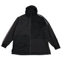 ワイスリーY-3 パネル切替デザイン3ストライプパーカー 黒XXL【中古】 【メンズ】