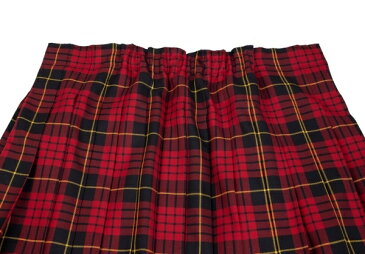 コムデギャルソンCOMME des GARCONS ビックデザインタータンチェックプリーツスカート 赤M【中古】 【レディース】