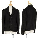 トリココムデギャルソンtricot COMME des GARCONS 斜行ツィードジャケット 黒S【中古】 【レディース】