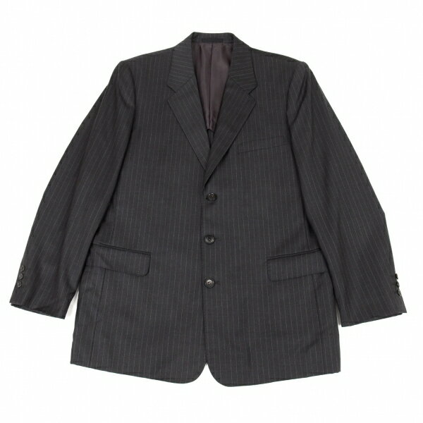 J3525 美品パパス カシミヤ100%テーラードジャケット チャコール 48M J3525 美品パパス カシミヤ100%テーラードジャケット チャコール 48M