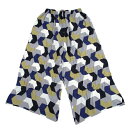 【中古】 イッセイミヤケISSEY MIYAKE エンボスプリーツ幾何学柄ワイドパンツ マルチ3位【レディース】