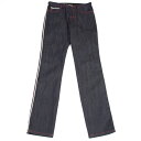 【中古】 ゴルチエトゥーザパワーオブトゥーGAULTIER2 サイドラインストレッチデニムパンツ インディゴ40【レディース】