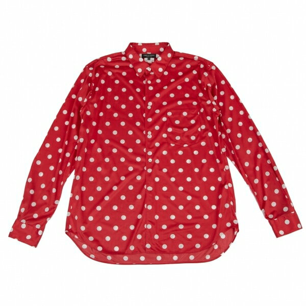 コムデギャルソン オムプリュスCOMME des GARCONS HOMME PLUS ポリドットシャツ 赤白M【中古】 【メンズ】