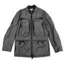 【中古】 イッセイミヤケメンISSEY MIYAKE MEN Thinsulate 止水ジップマルチポケットボンバージャケット グレー4【メンズ】