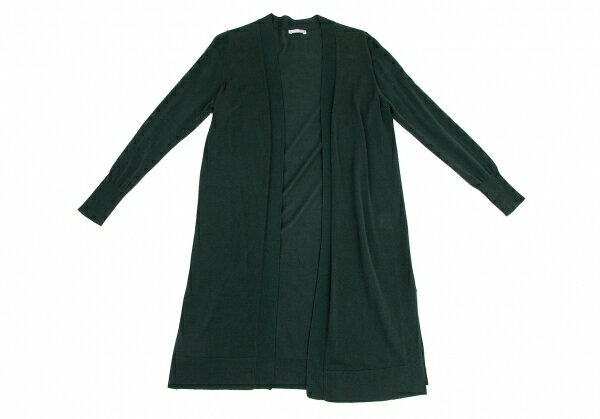 セオリーリュクスTheory luxe ボタンレスロングカーディガン チャコール38【中古】 【レディース】