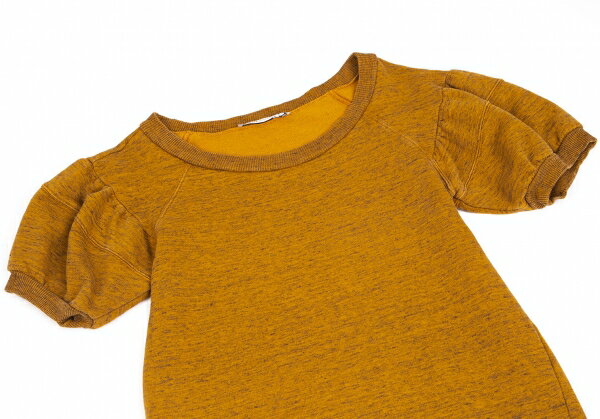 【中古】 シーバイクロエSEE BY CHLOE 裾チャームワンポイントパフスリーブ半袖スウェットワンピース 2 マスタード42【レディース】