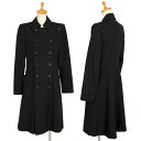 【中古】 ジャンポールゴルチエ ファムJean Paul GAULTIER FEMME オールドギャバポケットデザインロングコート 黒42【レディース】