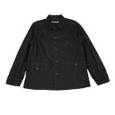 イッセイミヤケ メンISSEY MIYAKE MEN コットンリネンキャンバスジャケット 黒1【中古】 【メンズ】