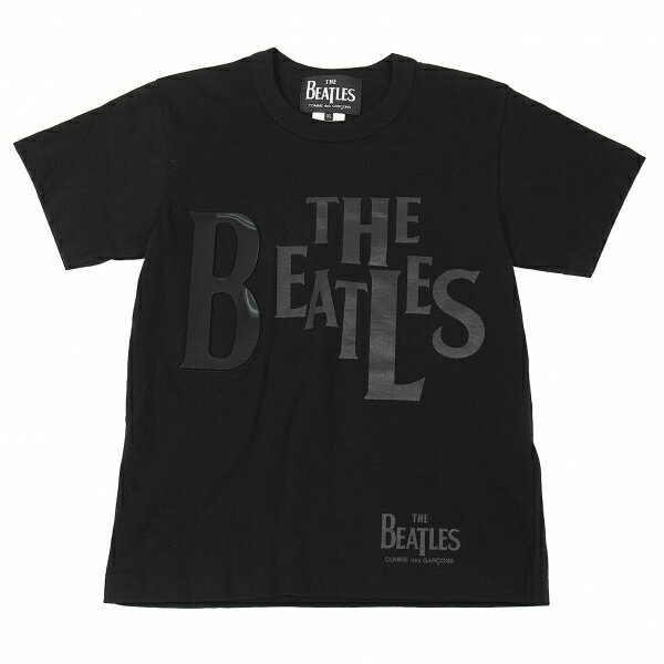 ザ ビートルズ コムデギャルソンTHE BEATLES COMME des GARCONS 立体ロゴプリントTシャツ 黒XS【中古】 【レディース】