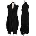 【中古】 イッセイミヤケISSEY MIYAKE RIPPLES ハンドプリーツノースリーブ1Bコート 黒M位【レディース】