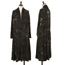 【中古】 ワイズY's ウールカモフラセットアップ 緑茶黒2【レディース】