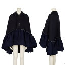 【中古】 トリコ コムデギャルソン トリコスペシャルtricot COMME des GARCONS tricot Special 切替ビッグボタン中綿ポンチョ...