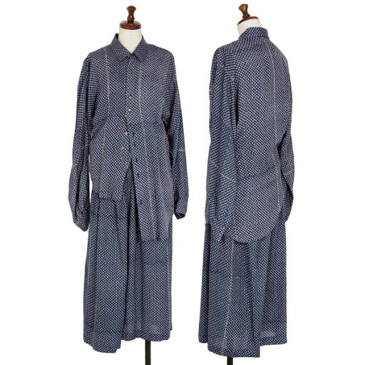 【中古】 トリココムデギャルソンtricot COMME des GARCONS トライアングルドビー変形デザインセットアップ 青グレー 紺グレーM位【レディース】 【中古】 トリココムデギャルソンtricot COMME des GARCONS トライアングルドビー変形デザインセットアップ 青グレー 紺グレーM位【レディース】