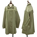 【中古】 プリーツプリーズPLEATS PLEASE パネルプリントコート オリーブ4【レディース】(4)