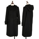 【中古】 ポールスミスPAUL SMITH カシミヤ混ウールフェルトロングコート 黒38【レディース】(4)