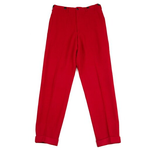 【中古】 ヨウジヤマモト プールオムYohji Yamamoto POUR HOMME ウールナイロンサスペンダーボタンパンツ 赤S【メンズ】 【中古】 ヨウジヤマモト プールオムYohji Yamamoto POUR HOMME ウールナイロンサスペンダーボタンパンツ 赤S【メンズ】