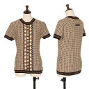 【中古】 ジャンポールゴルチエ ファムJean Paul GAULTIER FEMME レーヨンコットン切替半袖ニット マルチ40【レディース】(4)