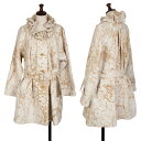 【中古】 イッセイミヤケISSEY MIYAKE A-POC ショールカラージャガードデニムコート オフモカ1【レディース】