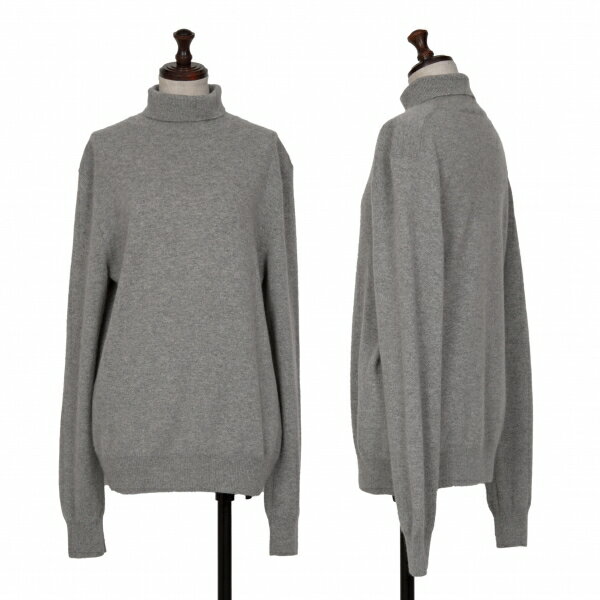 コムデギャルソン　ニット　グレー コムコム コムデギャルソンCOMME des GARCONS ウール折り返しショート