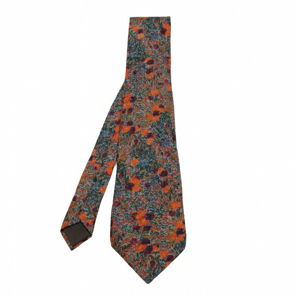 【中古】 ランバンLANVIN PARIS ボタニカルプリントシルクネクタイ マルチ【メンズ】
