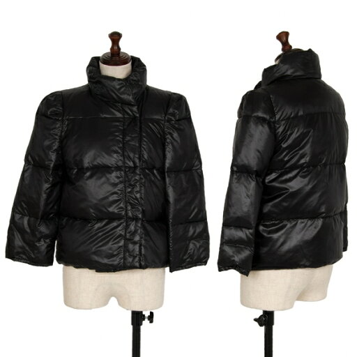 【中古】 ドリスヴァンノッテンDRIES VAN NOTEN フロントホックショートダウンジャケット 黒36【レディース】 【中古】 ドリスヴァンノッテンDRIES VAN NOTEN フロントホックショートダウンジャケット 黒36【レディース】
