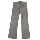 アルマーニジーンズARMANI JEANS コーデュロイフレアパンツ グレー38【中古】 【レディース】