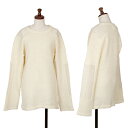 【中古】 ワイズY's ウールショルダー切替ニットセーター クリーム3【レディース】(4)
