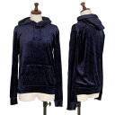 【中古】 ジュンヤワタナベ コムデギャルソンJUNYA WATANABE COMME des GARCONS クラッシュベロアプルオーバーパーカー 紺M位【レディース】(4)