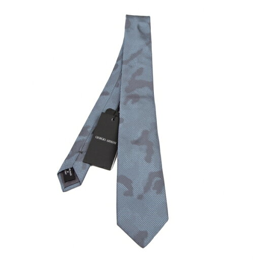 新品!ジョルジオ アルマーニGIORGIO ARMANI シルクドビープリントネクタイ 水色グレー 【メンズ】 新品!ジョルジオ アルマーニGIORGIO ARMANI シルクドビープリントネクタイ 水色グレー 【メンズ】