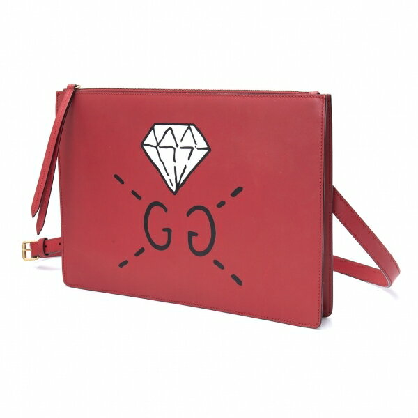 GUCCI(グッチ) / クラッチバッグ_ゴースト/レザー/ブラック GUCCI(グッチ) / クラッチバッグ_ゴースト/レザー/ブラック