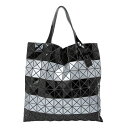 バオバオ イッセイミヤケ BAO BAO ISSEY MIYAKE プリズム10×10ルーセントトートバッグ シルバー黒【中古】 【レディース】