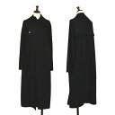 ノワール ケイ ニノミヤ コムデギャルソンnoir kei ninomiya COMME des GARCONS コットンポンチフリルコート 黒S【中古】 【レディース】