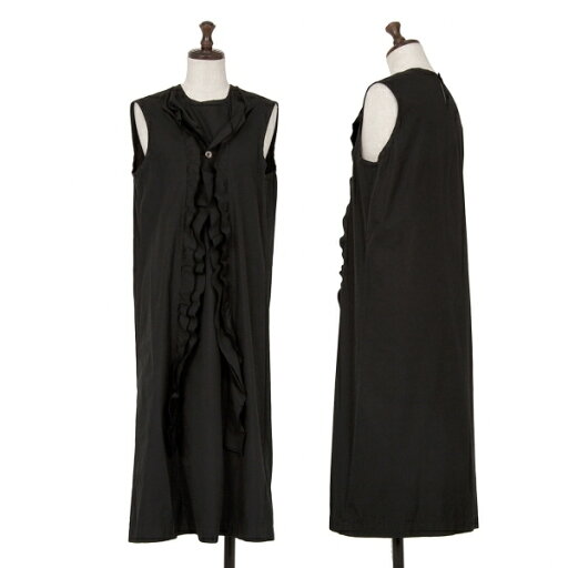 【中古】 トリココムデギャルソンtricot COMME des GARCONSフリルアウトシームデザインノースリーブワンピース 黒M【レディース】 【中古】 トリココムデギャルソンtricot COMME des GARCONSフリルアウトシームデザインノースリーブワンピース 黒M【レディース】