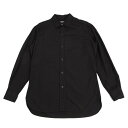 ヨウジヤマモト プールオムYohji Yamamoto POUR HOMME 3重襟環縫い長袖コットンシャツ 黒3【中古】 【メンズ】