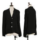 【中古】 ジュンヤワタナベ コムデギャルソンJUNYA WATANABE COMME des GARCONS ストレッチシフォン折返しレイヤードジャケット 黒S【レディース】