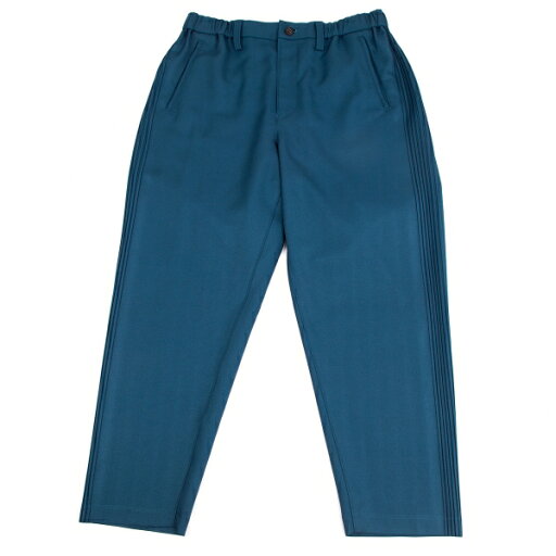 【中古】 イッセイミヤケ メンISSEY MIYAKE MEN ポリサイドプリーツラインパンツ 青3【メンズ】 【中古】 イッセイミヤケ メンISSEY MIYAKE MEN ポリサイドプリーツラインパンツ 青3【メンズ】
