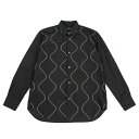 【中古】コムデギャルソンオムCOMME des GARCONS HOMME 太番手ステッチ長袖シャツ 黒S【メンズ】