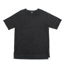 【中古】アルマーニジーンズARMANI JEANS ダメージデザインバックプリントTシャツ 黒XXL【メンズ】