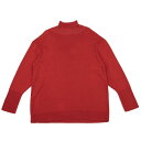 【中古】 ジャンポールゴルチエ オムJean Paul GAULTIER HOMME レーヨンナイロンラメタートルネックニット 赤48【メンズ】(4)