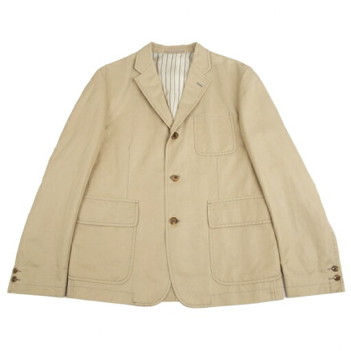 【中古】 コムデギャルソン オムCOMME des GARCONS HOMME コットンリネン3Bジャケット ベージュM【メンズ】 【中古】 コムデギャルソン オムCOMME des GARCONS HOMME コットンリネン3Bジャケット ベージュM【メンズ】