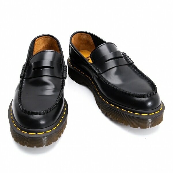 【中古】コムコム コムデギャルソンコムデギャルソン×ドクターマーチンCOMME des GARCONS × Dr.Martens ローファーシューズ 黒UK6(24.5位）【レディース】