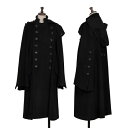 【中古】ヨウジヤマモトYohji Yamamoto collections ウールカシミヤフーデッドダブルコート 黒1【レディース】