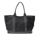 【中古】 ワイズY's カウレザー切替キャンバストートバッグ 黒【レディース】(4)